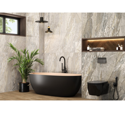 Керамогранит LCM 60120INL18P Mineral Taup 60x120 коричневый полированный под камень