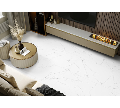 Керамогранит Alma Ceramica GFA57MRG00R Mirage 57x57 белый матовый под мрамор