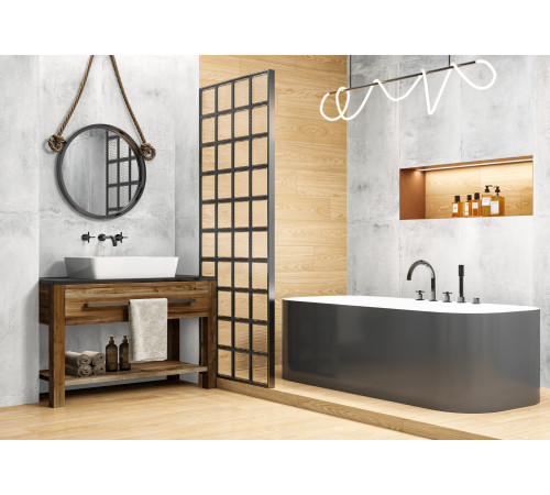 Керамогранит Delacora 60120MIT25 Misty Dark Sugar 60x120 графит лаппатированный под бетон