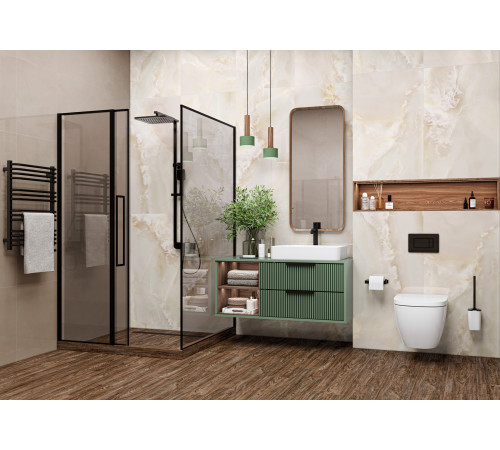 Керамогранит LCM 60120MCA01P Monaco Onyx Crema 60x120 бежевый полированный под оникс
