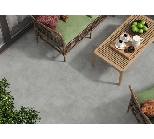 Керамогранит Alma Ceramica GFU6060MUR04R Mural 60x60 бежевый глазурованный матовый / противоскользящий под бетон