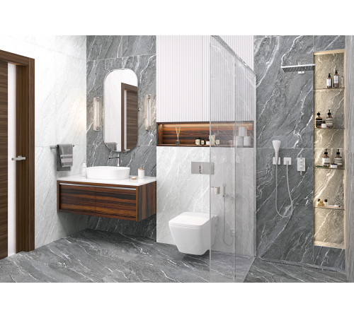 Керамогранит Alma Ceramica GFU6060NXT00R Nexstone Sugar 60x60 светло-серый сахарный / противоскользящий под камень