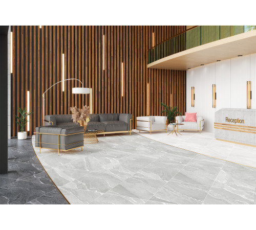 Керамогранит Alma Ceramica GFU6060NXT00R Nexstone Sugar 60x60 светло-серый сахарный / противоскользящий под камень