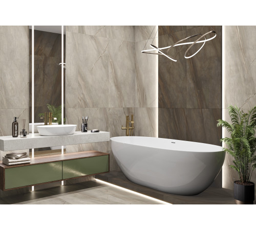 Керамогранит Delacora D30016M Nepal Light 30x60 серый матовый карвинг под камень