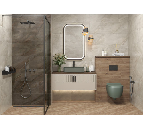 Керамогранит Delacora D30016M Nepal Light 30x60 серый матовый карвинг под камень