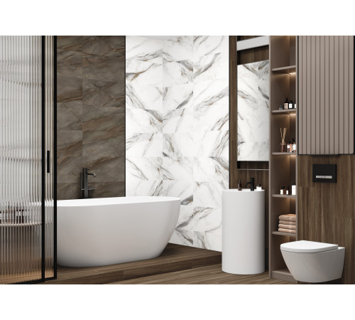 Керамогранит Delacora D30016M Nepal Light 30x60 серый матовый карвинг под камень