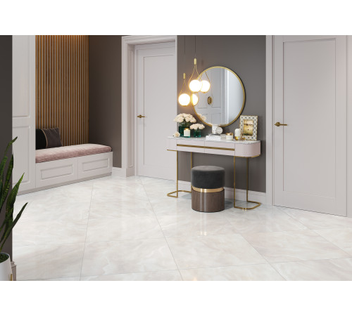 Керамогранит Alma Ceramica GFU6060OPL04L Opal 60x60 кремовый лаппатированный под оникс