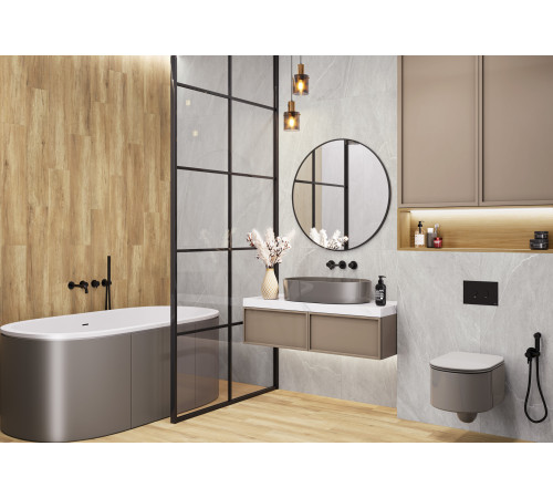 Керамогранит Alma Ceramica GFU6060RKL04R Rock Line 60x60 белый глазурованный матовый / противоскользящий под мрамор
