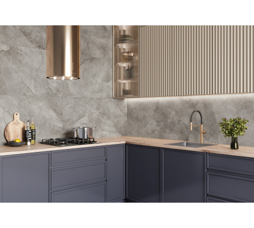 Керамогранит Alma Ceramica GFU6060RKL04R Rock Line 60x60 белый глазурованный матовый / противоскользящий под мрамор