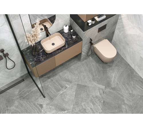 Керамогранит New Trend D60202M Rock Sand 60x60 песочный матовый / карвинг под камень