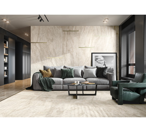 Керамогранит Delacora D12060M Roxy Grey 60x120 серый матовый под камень / мрамор