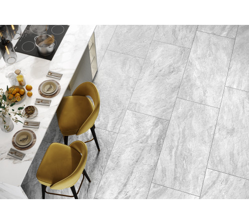 Керамогранит Delacora D12060M Roxy Grey 60x120 серый матовый под камень / мрамор