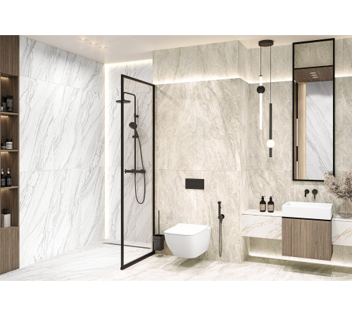 Керамогранит Delacora D12060M Roxy Grey 60x120 серый матовый под камень / мрамор