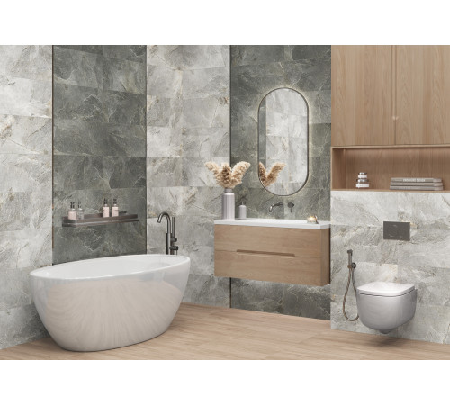 Керамогранит Delacora D30007M Stoncrete Copper 30x60 коричневый матовый карвинг под камень