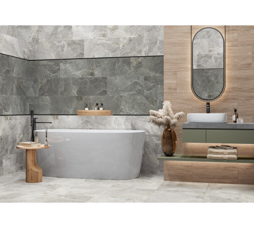 Керамогранит Delacora D30007M Stoncrete Copper 30x60 коричневый матовый карвинг под камень