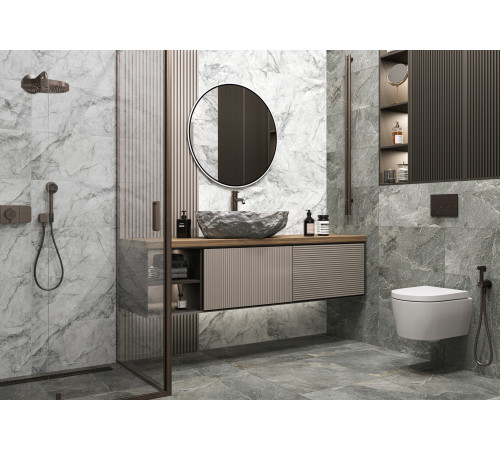 Керамогранит Delacora D30007M Stoncrete Copper 30x60 коричневый матовый карвинг под камень