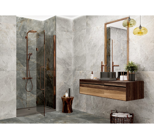 Керамогранит Delacora D30007M Stoncrete Copper 30x60 коричневый матовый карвинг под камень