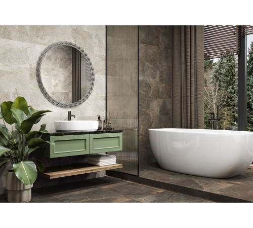 Керамогранит Delacora D30007M Stoncrete Copper 30x60 коричневый матовый карвинг под камень