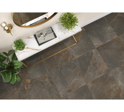 Керамогранит Delacora D30007M Stoncrete Copper 30x60 коричневый матовый карвинг под камень