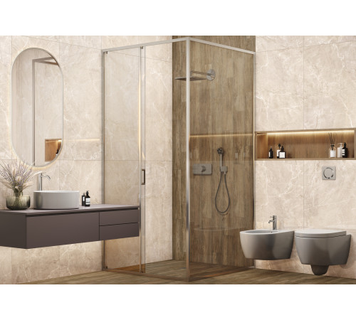Керамогранит New Trend 60120TER25P Terra Graphite 60x120 графит полированный под мрамор