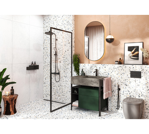 Керамогранит Alma Ceramica GFU6060TRZ07L Terrazzo 60x60 белый / бежевый лаппатированный под камень / терраццо