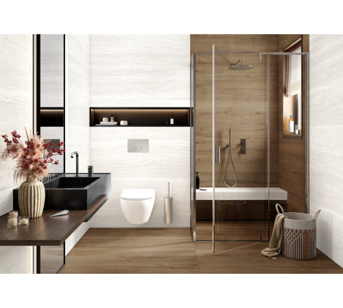 Керамогранит LCM 60120TVW01M Травертин Ворлд айвори / Travertine World Ivory 60×120