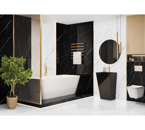 Керамогранит LCM 60120TWN00P Twinstone White 60x120 белый полированный под мрамор