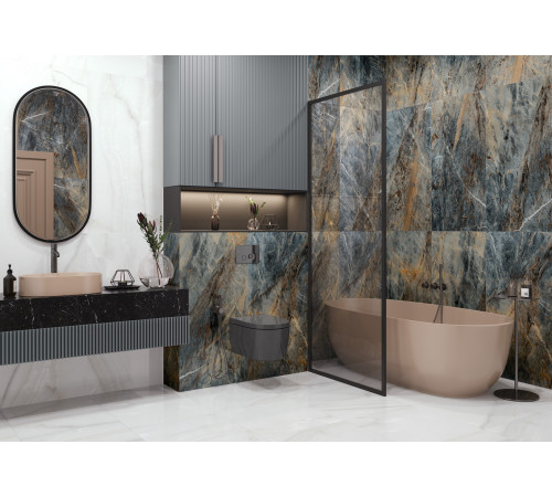 Керамогранит LCM 60120VSM18HG Visconti Marmo 60x120 коричневый суперполированный под камень