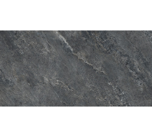 Керамогранит LCM 60120AJA99M Ajax Black 60x120 черный глазурованный матовый / карвинг под камень