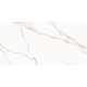 Керамогранит Delacora 60120CMI01 Calacatta Milazzo Gold Sugar 60x120 белый лаппатированный под мрамор