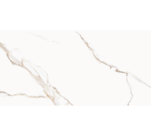 Керамогранит Delacora 60120CMI01 Calacatta Milazzo Gold Sugar 60x120 белый лаппатированный под мрамор