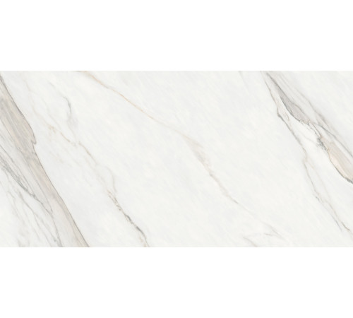 Керамогранит Delacora 60120CMN01 Calacatta Monsoon Sugar 60x120 белый лаппатированный под мрамор