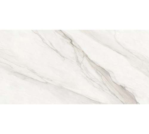 Керамогранит Delacora 60120CMN01 Calacatta Monsoon Sugar 60x120 белый лаппатированный под мрамор