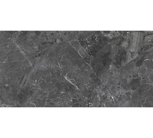 Керамогранит Delacora 60120GRY99 Greiny Dark Sugar 60x120 черный лаппатированный под камень
