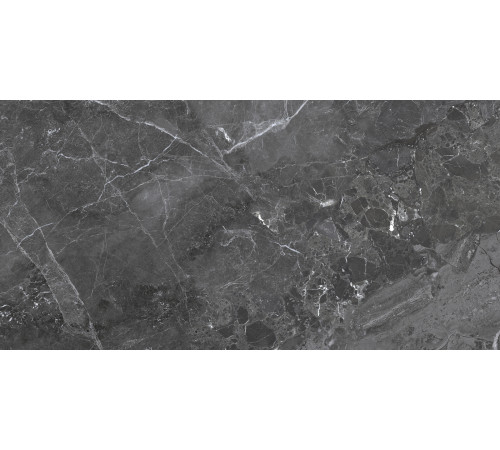Керамогранит Delacora 60120GRY99 Greiny Dark Sugar 60x120 черный лаппатированный под камень