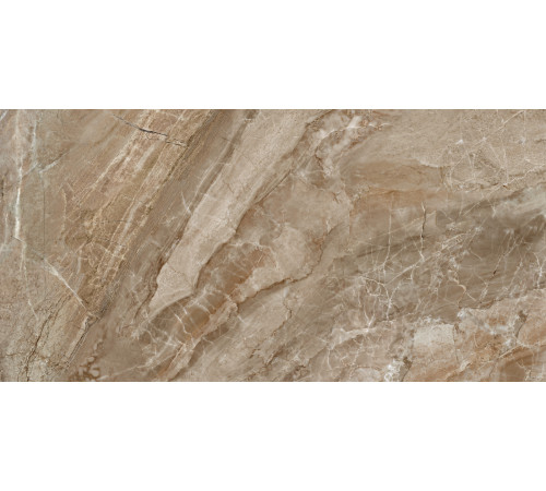 Керамогранит LCM 60120NAM21P Namibia Marron 60x120 коричневый полированный под мрамор