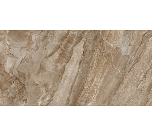 Керамогранит LCM 60120NAM21P Namibia Marron 60x120 коричневый полированный под мрамор