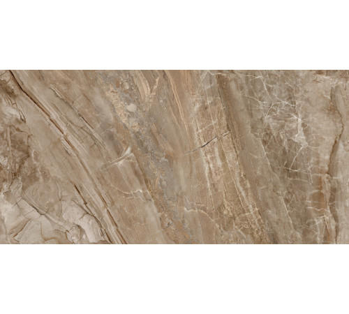 Керамогранит LCM 60120NAM21P Namibia Marron 60x120 коричневый полированный под мрамор