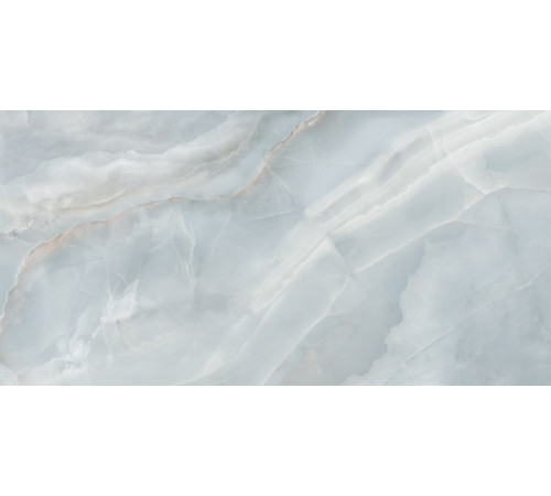 Керамогранит Delacora 60120ONB06 Onyx Breez Sugar 60x120 голубой лаппатированный под оникс
