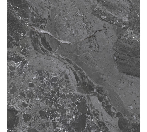 Керамогранит Delacora 6060GRY99 Greiny Dark Sugar 60x60 черный лаппатированный под камень