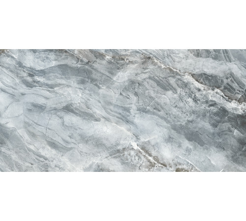 Керамогранит Delacora D12056M Waterfall Blue 60x120 серо-голубой матовый под камень / мрамор
