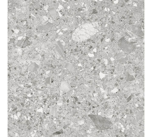 Керамогранит Alma Ceramica GFU6060HOL70R Holly 60x60 серый глазурованный матовый под камень / терраццо