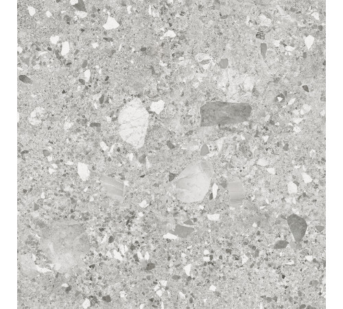Керамогранит Alma Ceramica GFU6060HOL70R Holly 60x60 серый глазурованный матовый под камень / терраццо