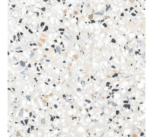 Керамогранит Alma Ceramica GFU6060TRZ07L Terrazzo 60x60 белый / бежевый лаппатированный под камень / терраццо