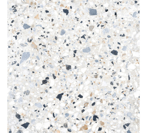 Керамогранит Alma Ceramica GFU6060TRZ07L Terrazzo 60x60 белый / бежевый лаппатированный под камень / терраццо