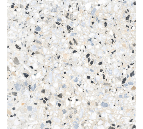 Керамогранит Alma Ceramica GFU6060TRZ07L Terrazzo 60x60 белый / бежевый лаппатированный под камень / терраццо