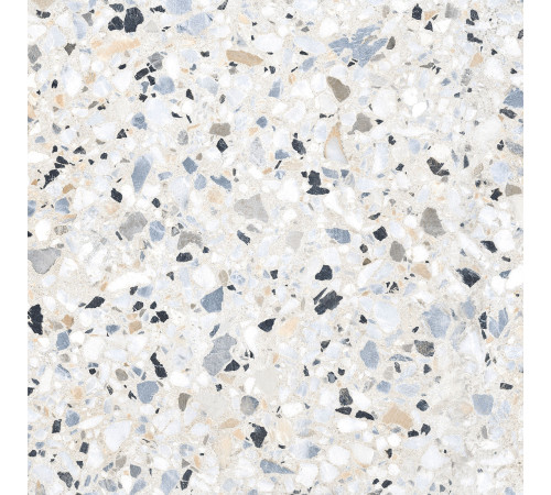 Керамогранит Alma Ceramica GFU6060TRZ07L Terrazzo 60x60 белый / бежевый лаппатированный под камень / терраццо