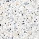 Керамогранит Alma Ceramica GFU6060TRZ07L Terrazzo 60x60 белый / бежевый лаппатированный под камень / терраццо