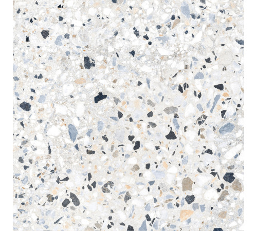 Керамогранит Alma Ceramica GFU6060TRZ07L Terrazzo 60x60 белый / бежевый лаппатированный под камень / терраццо