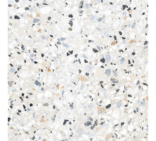 Керамогранит Alma Ceramica GFU6060TRZ07L Terrazzo 60x60 белый / бежевый лаппатированный под камень / терраццо